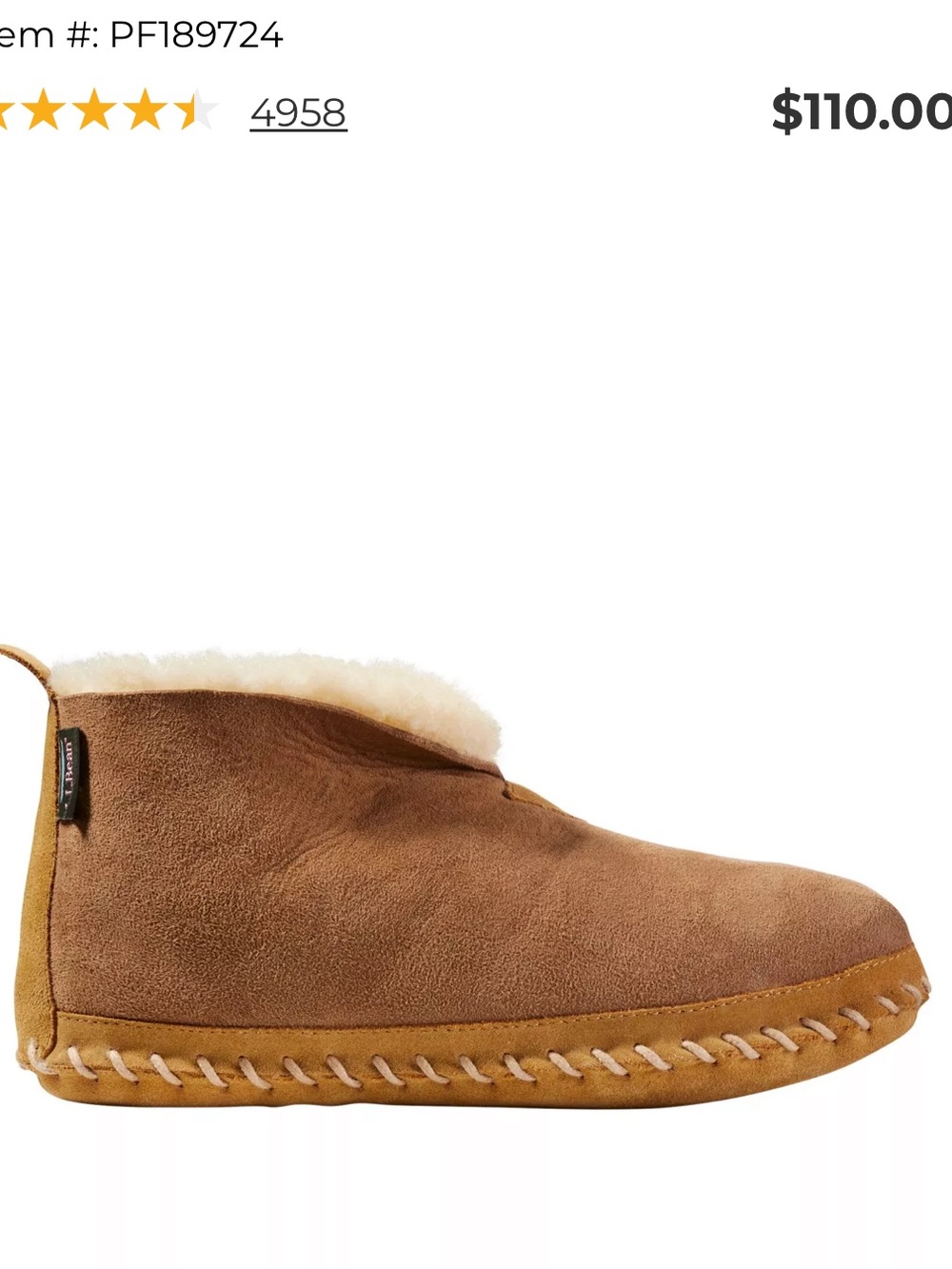 LL Bean Men's Wicked Good Slippers size 10, Medium width